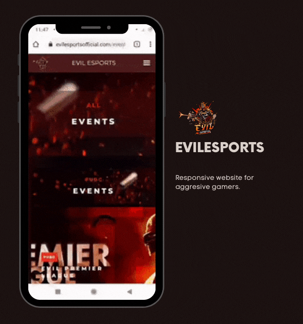 Evil E-Sports | Web Design